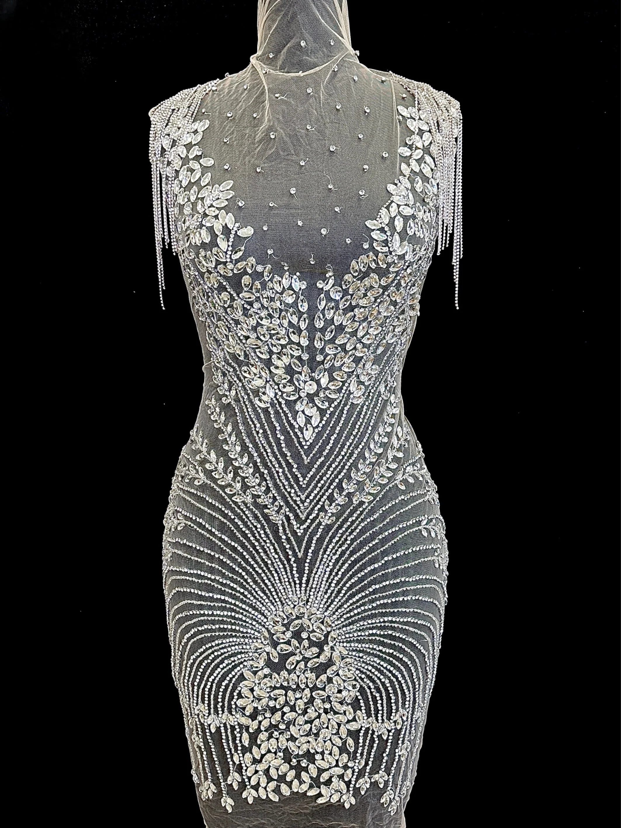 Valencia Rhinestones Bodice Applique