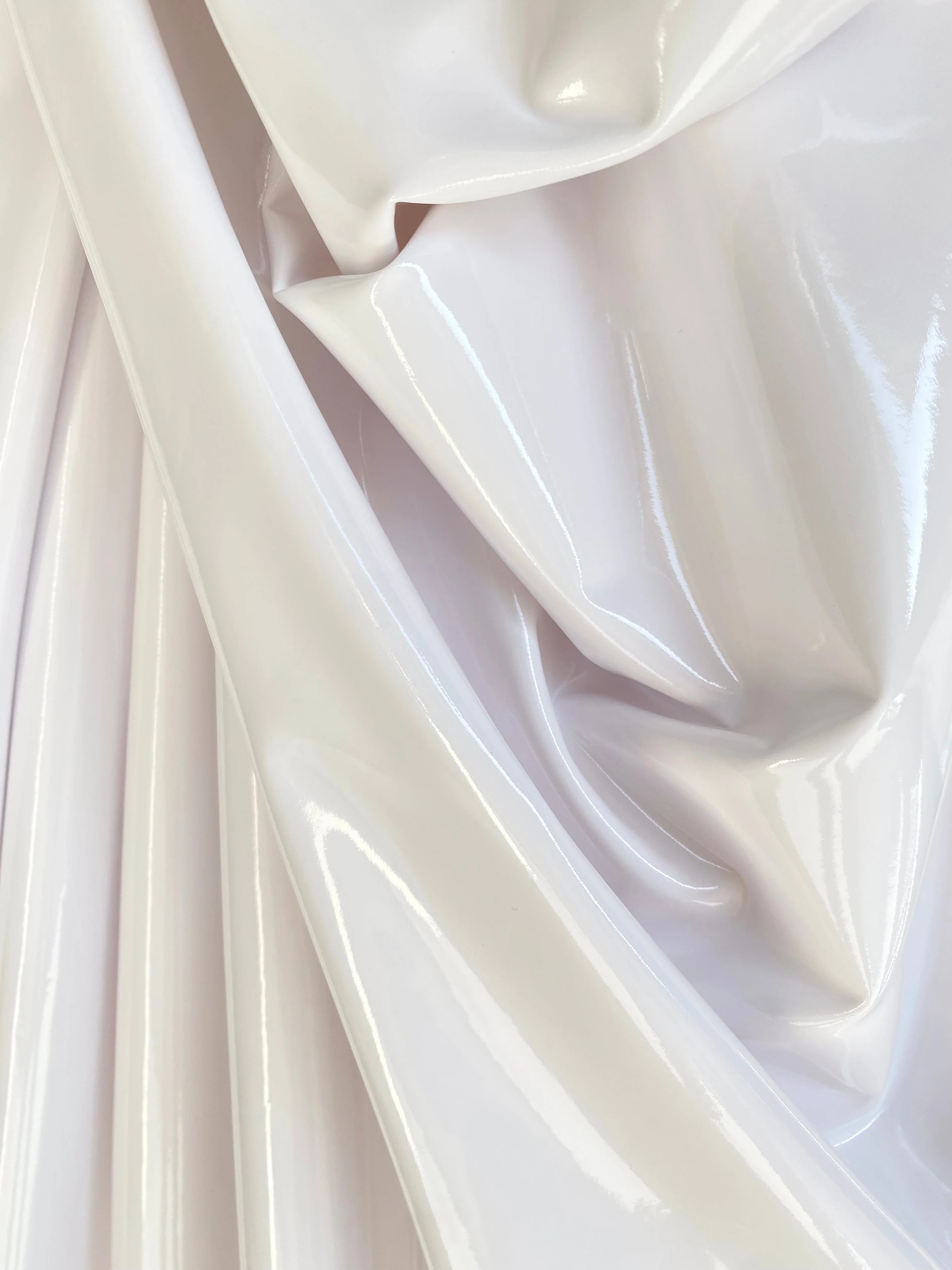 White Glossy Stretch Patent Leather/Latex - Image 5